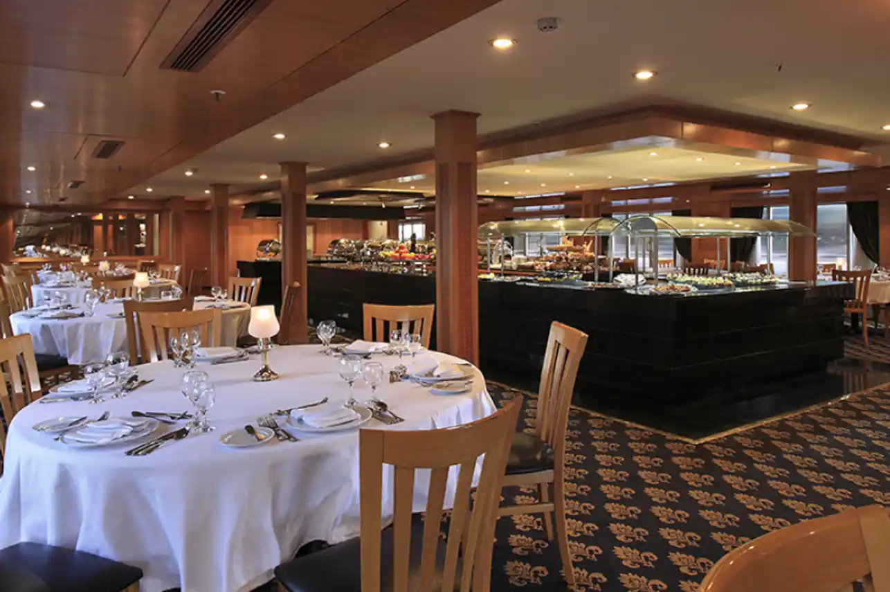 Restaurant aboard the JAZ Imperial Nile Cruise Nile cruise